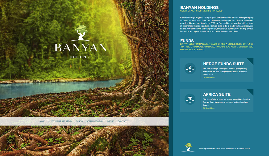 Banyan website design